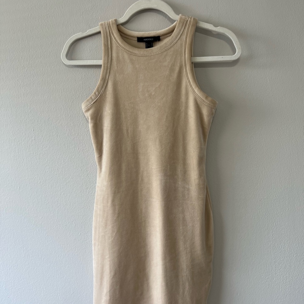 Tan Sleeveless Dress